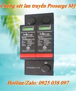 Chống sét lan truyền DC 600Vdc PV50-600-V 20kA-40kA-50kA Prosurge Mỹ