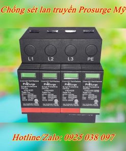 Chống sét SPD type 2 50kA/pha Prosurge 3 pha 3P+N type 2 50kA/pha DT50/420-(3V+T)-S