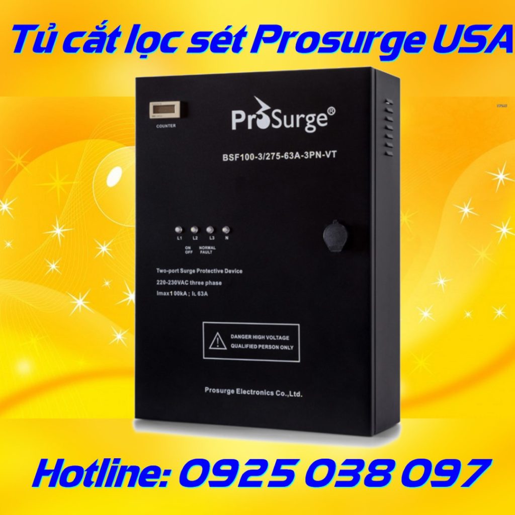 Thiết bị cắt lọc sét lan truyền 1 Pha, 3 Pha