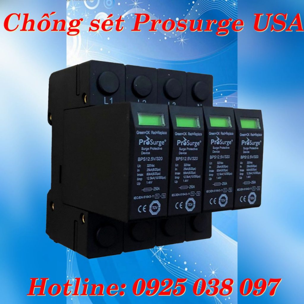 Thiết bị cắt lọc sét lan truyền 1 Pha, 3 Pha