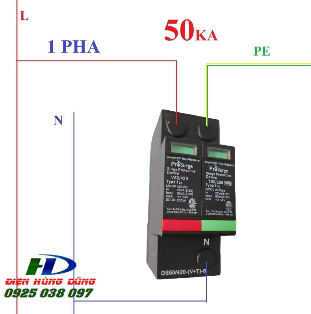 Thiết bị chống sét lan truyền cho hệ thống điện nhà ở Thiết bị chống sét lan truyền cho hệ thống điện nhà ở