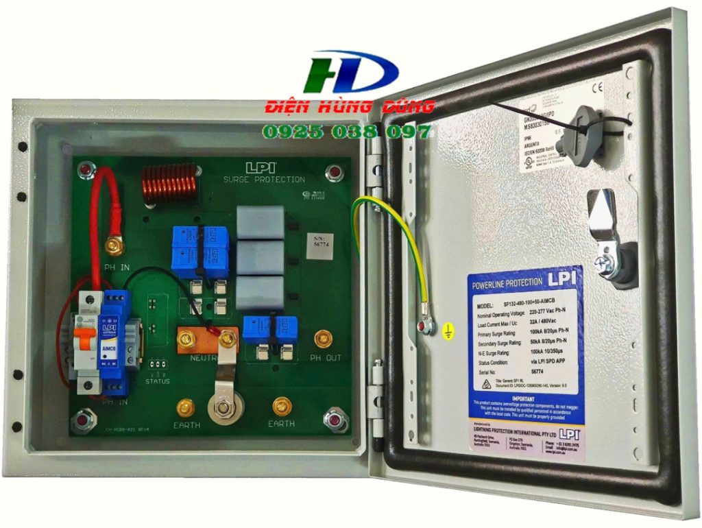 Thiết bị cắt lọc sét lan truyền 1 Pha, 3 Pha