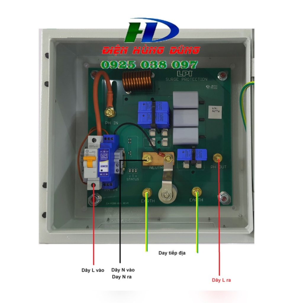 Thiết bị cắt lọc sét lan truyền 1 Pha, 3 Pha