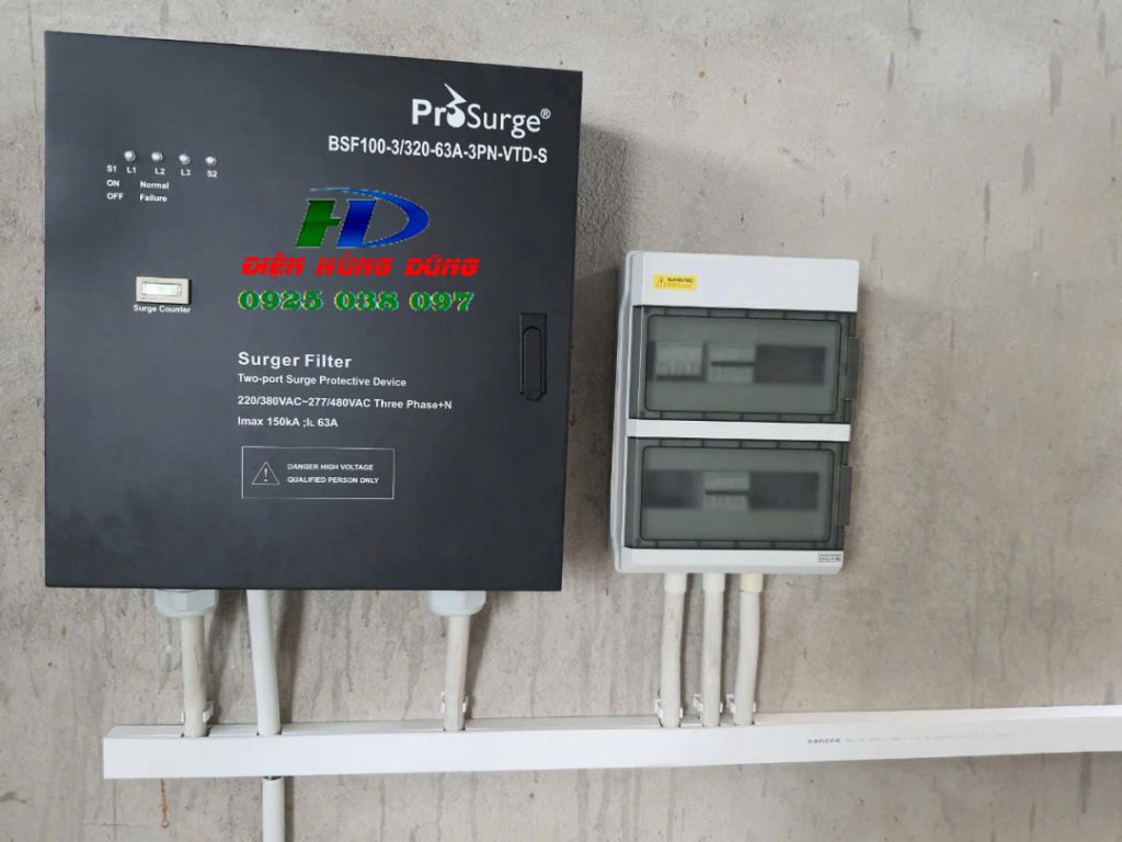 Thiết bị cắt lọc sét lan truyền 1 Pha, 3 Pha