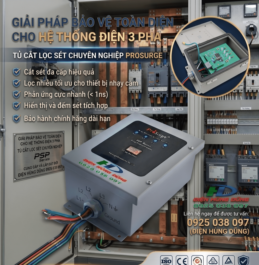 Thiết Bị Chống Sét Lan Truyền 3 Pha Lắp Song Song 100ka Psp347y22m T2fcta (1)