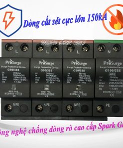 Chống sét lan truyền 150kA Type 1+2 (3x G50/385-S + G100/255NPE) Prosurge