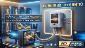 Chống Sét Cho Máy Tính Spd chống sét Workstation, chống sét máy vi tính, chống sét lan truyền máy tính, SPD máy tính, Prosurge 200kA