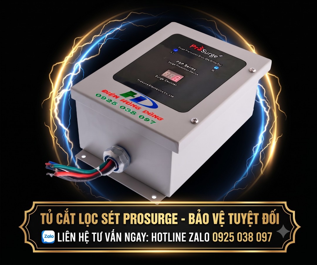Thiết bị cắt lọc sét 1 pha, 3 pha 14 Thiết Bị Cắt Lọc Sét 1 Pha, 3 Pha Erico, Prosurge, Lpi.