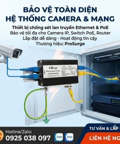Thiết bị lọc sét mạng LAN RJ45 Prosurge D-48/RJ45B-POE
